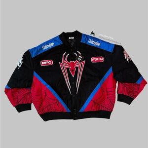 Civil Regime x Marvel Spiderman City Swinging Varsity Jacket Men’s 2XL NWT RARE